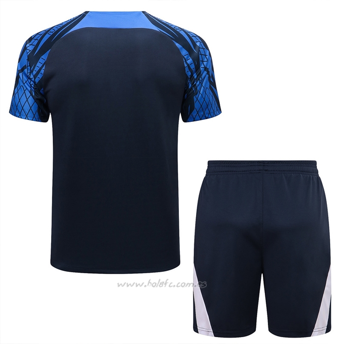 Chandal del Paises Bajos Manga Corta 2022-2023 Azul - Pantalon Corto